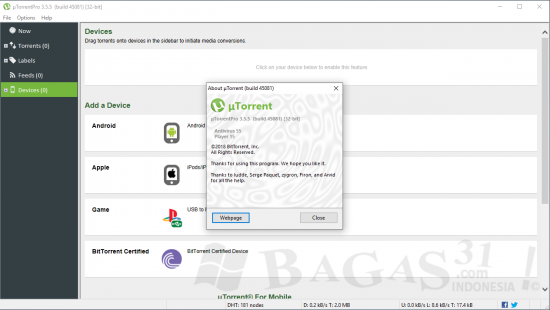uTorrent Pro 3.6.0.46884 for windows download free